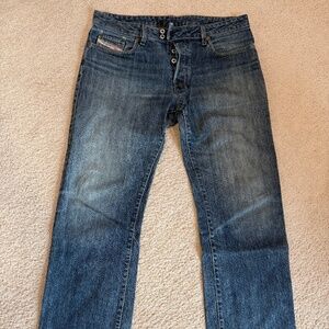 Diesel Jeans Blue Low Rise Straight 34x28